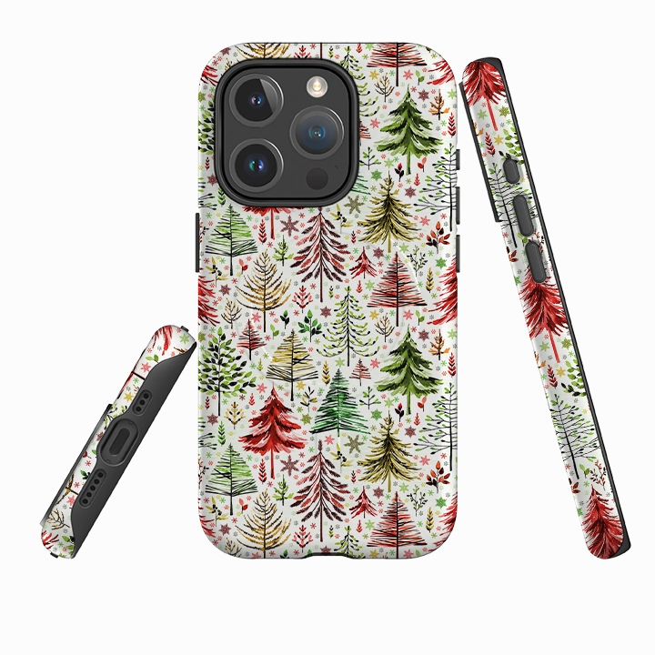 iPhone MagSafe Tough Case -  Xmas Trees By Elisabeth Haager Eco Friendly
