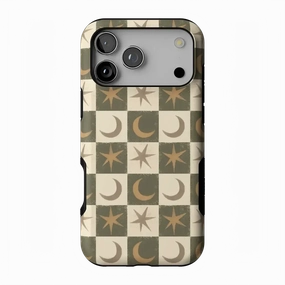Mystic Moonstar | Green Celestial Case Durable Grip