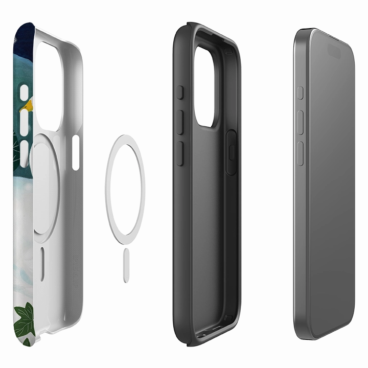 iPhone MagSafe Tough Case - Winter Geese By Bex Parkin Wireless charging