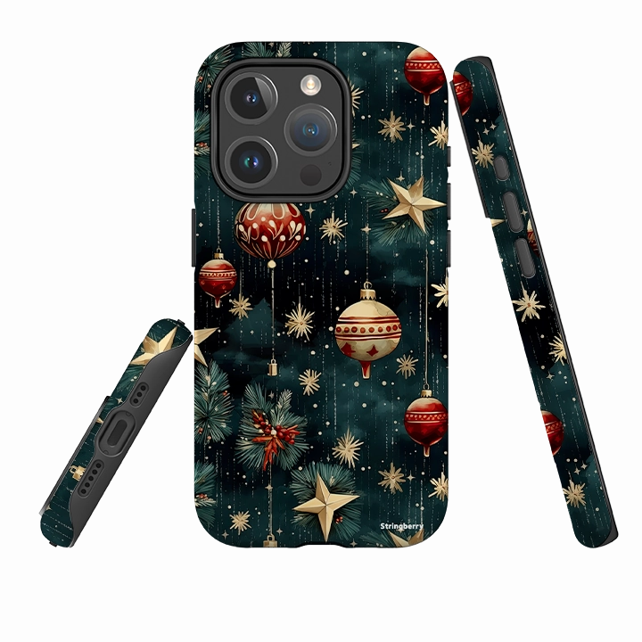 iPhone MagSafe Tough Case -  Christmas Baubles III Shock Absorbing