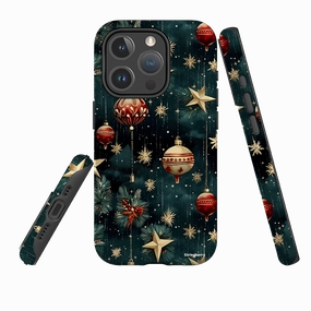 iPhone MagSafe Tough Case -  Christmas Baubles III Durable Edge Finish