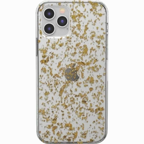 Morning Sparkle | Rose and Gold Flaked Clear Case Comfort Use Minimal Build Texture