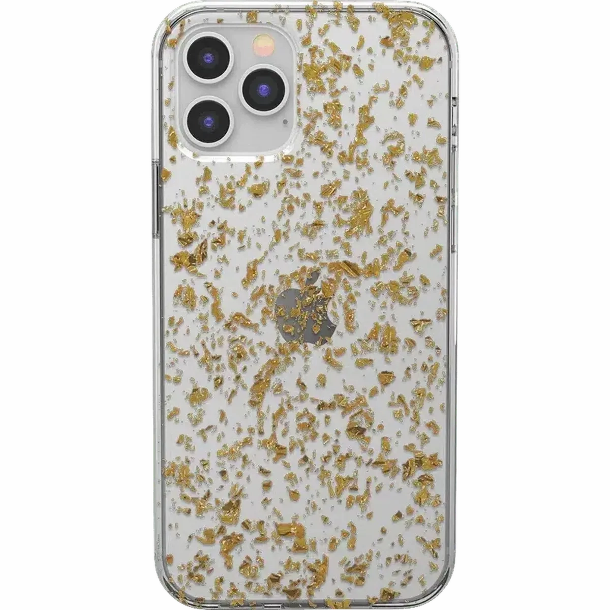 Morning Sparkle | Rose and Gold Flaked Clear Case Comfort Use Minimal Build Texture