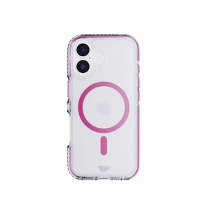 EvoCrystal MagSafe - Apple iPhone 17 Case - Cyber Pink Minimal Build Texture Hybrid Edge Finish
