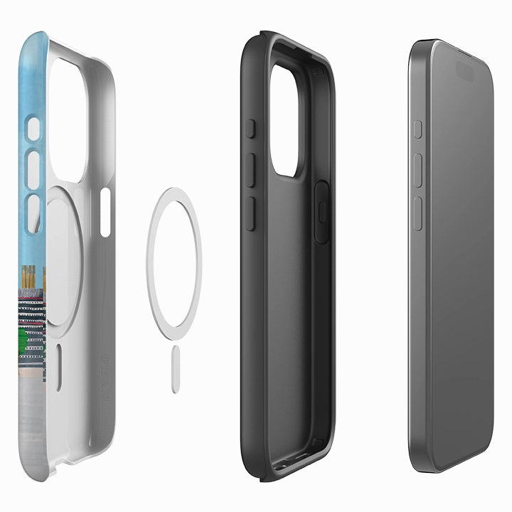 iPhone MagSafe Tough Case -  Spring In London By Tracey English Office Accessory Stylish Layer Texture