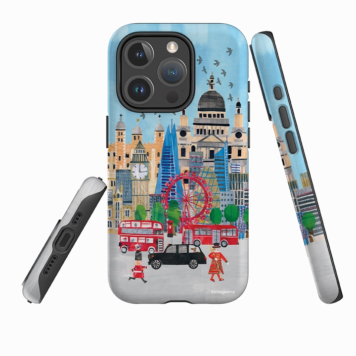 iPhone MagSafe Tough Case -  Spring In London By Tracey English Glossy Finish Look Soft Edge Texture