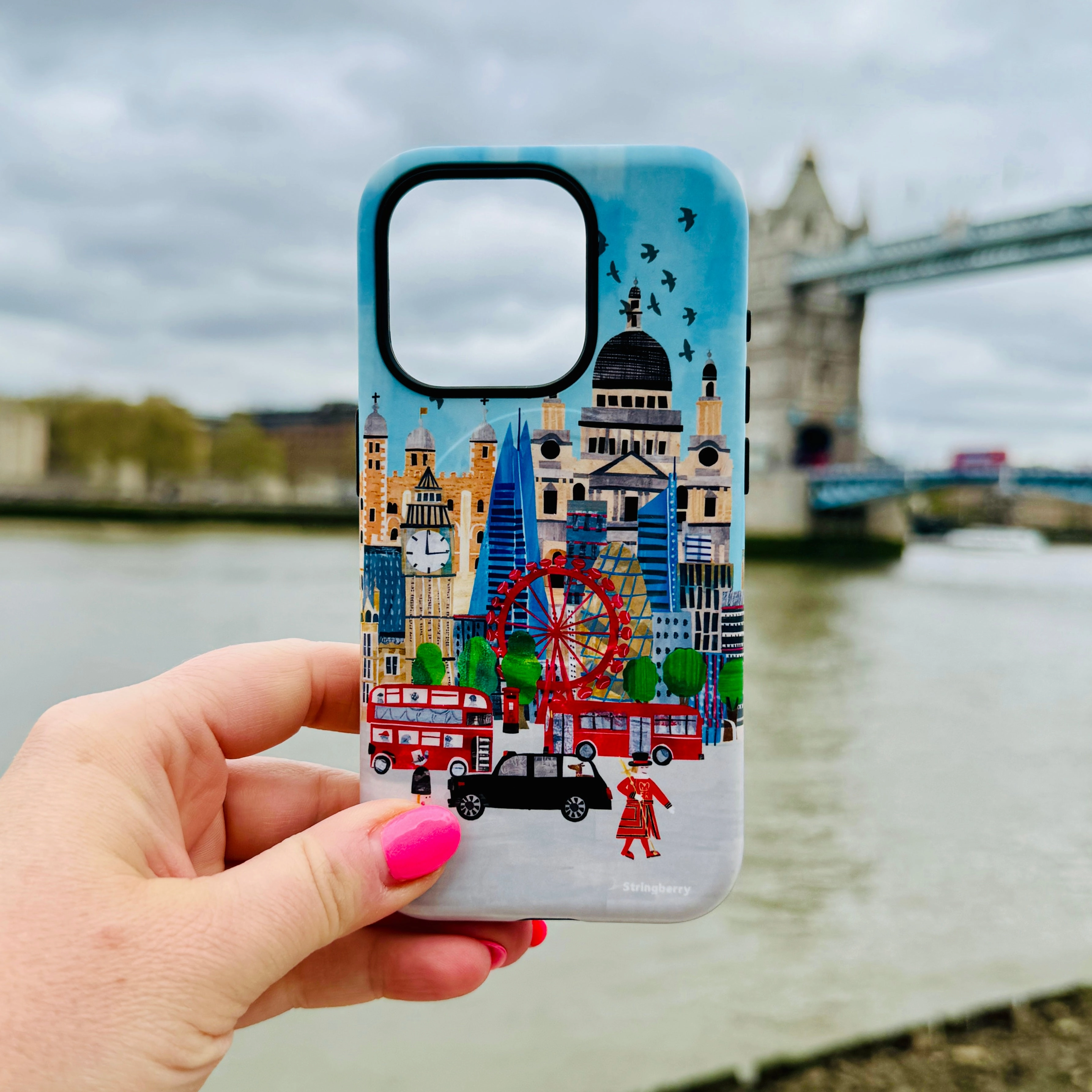 iPhone MagSafe Tough Case -  Spring In London By Tracey English Travel Companion Stylish Detail Layer