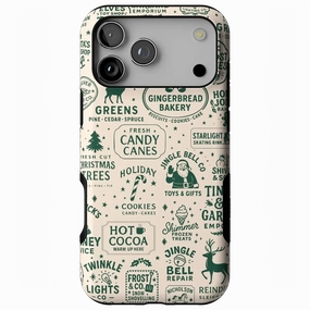 Gloss Touch Textured Detail Santa's Stamps | Holiday Market Case