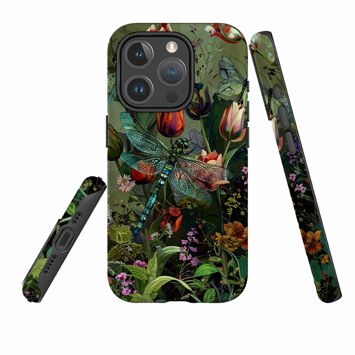iPhone MagSafe Tough Case - Green Vyne Dragonfly Outdoor Use