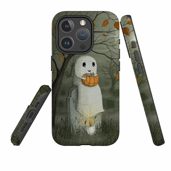 iPhone MagSafe Tough Case - Halloween Ghost By Maja Lindberg premium design Comfort Shape