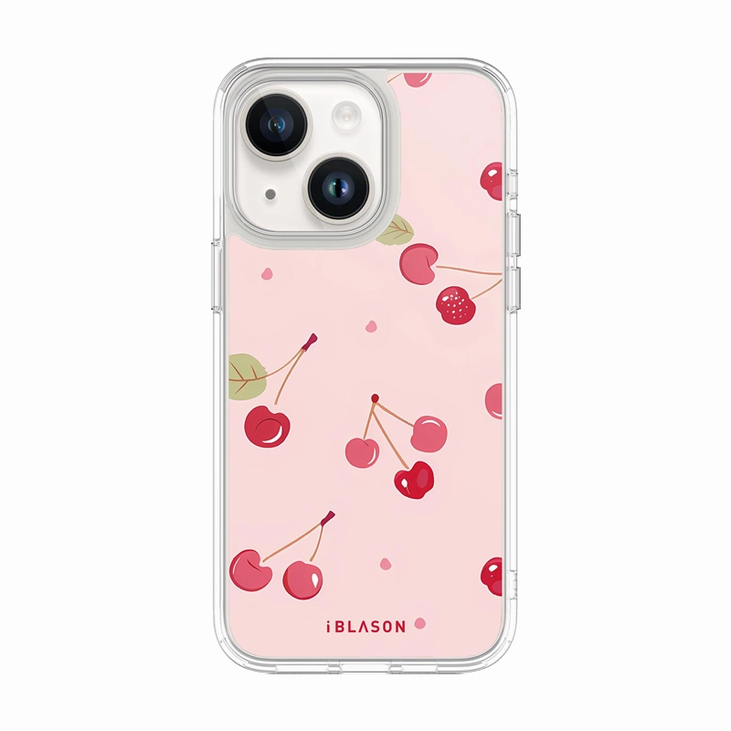 iPhone 15 Plus Halo MagSafe Cute Phone Case - Cherry on Top Protective Texture Layer