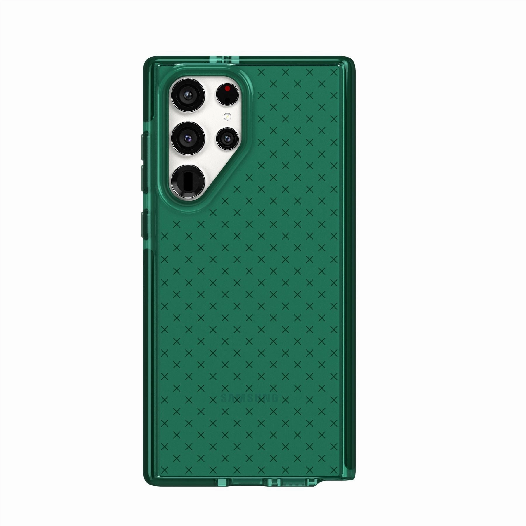 Hybrid Pattern Texture Modern Design Texture Evo Check Enhanced - Samsung Galaxy S22 Ultra Case - Opal Green
