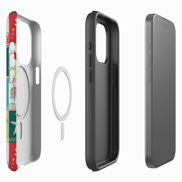 Water Resistant Smooth Layer iPhone MagSafe Tough Case -  Geo By Ali Brookes