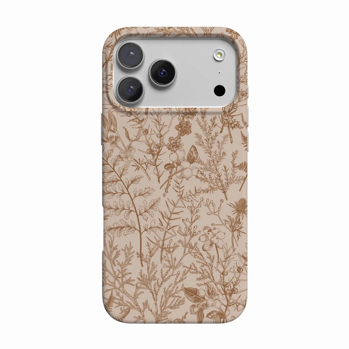 Beige Garden | Neutral Floral Case Luxury Surface Layer