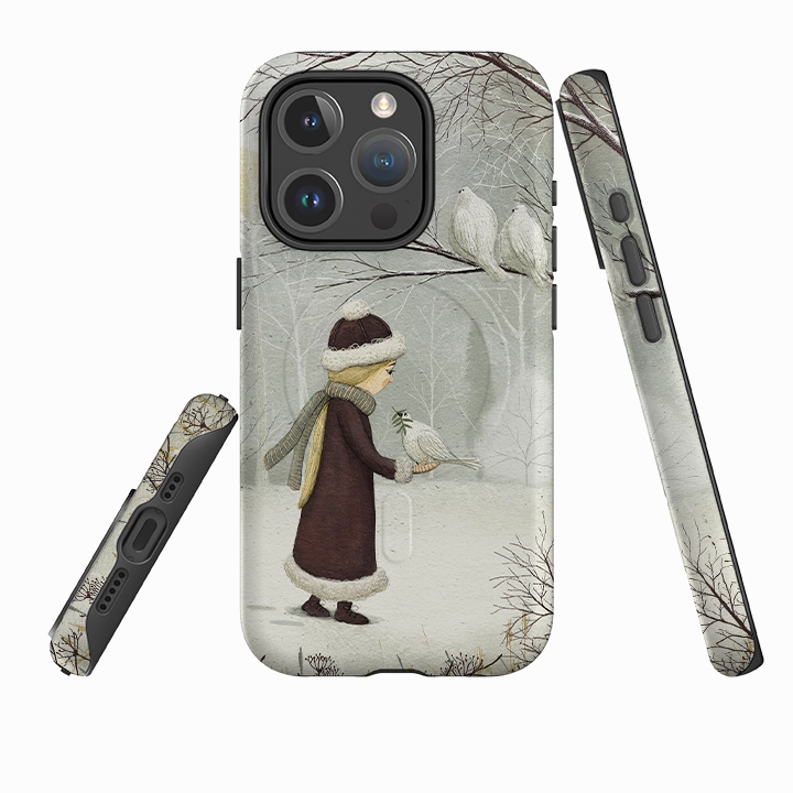 iPhone MagSafe Tough Case -  Peace On Earth By Maja Lindberg Slim Edge Hybrid Texture Design