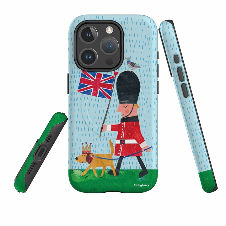 Stylish Texture iPhone MagSafe Tough Case -  Welsh Guard By Tracey English