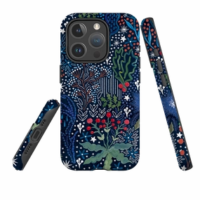 iPhone MagSafe Tough Case - Winter Flowers I By Emma Frances Grant Premium Build Layer