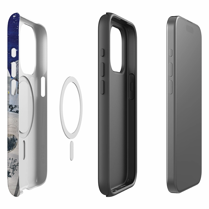 iPhone MagSafe Tough Case - Santa By Tracey English Marble Pattern