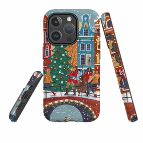 iPhone MagSafe Tough Case - Christmas Music Amsterdam By Caroline Bonne Muller Durable Protection Layer