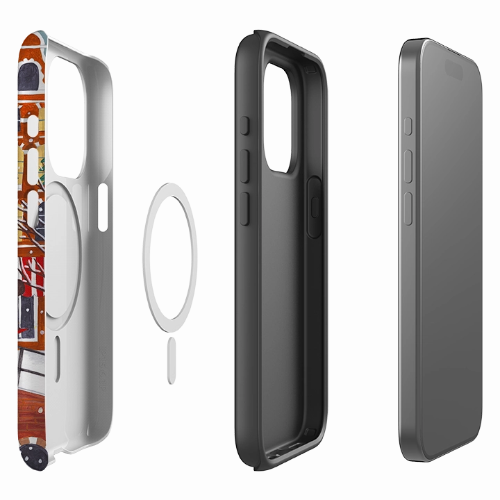 iPhone MagSafe Tough Case - Christmas Music Amsterdam By Caroline Bonne Muller Textured Finish