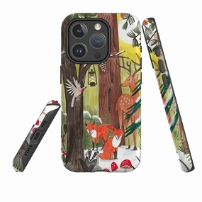 iPhone MagSafe Tough Case -  Winter Wonderland By Caroline Bonne Muller Gloss Finish Design Rugged Frame Design