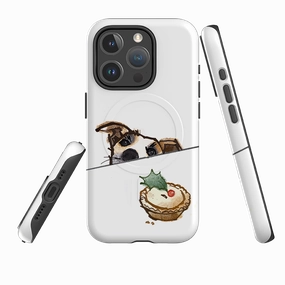 professional accessory Rugged Grip iPhone MagSafe Tough Case -  Dog and Holly By Liane Payne