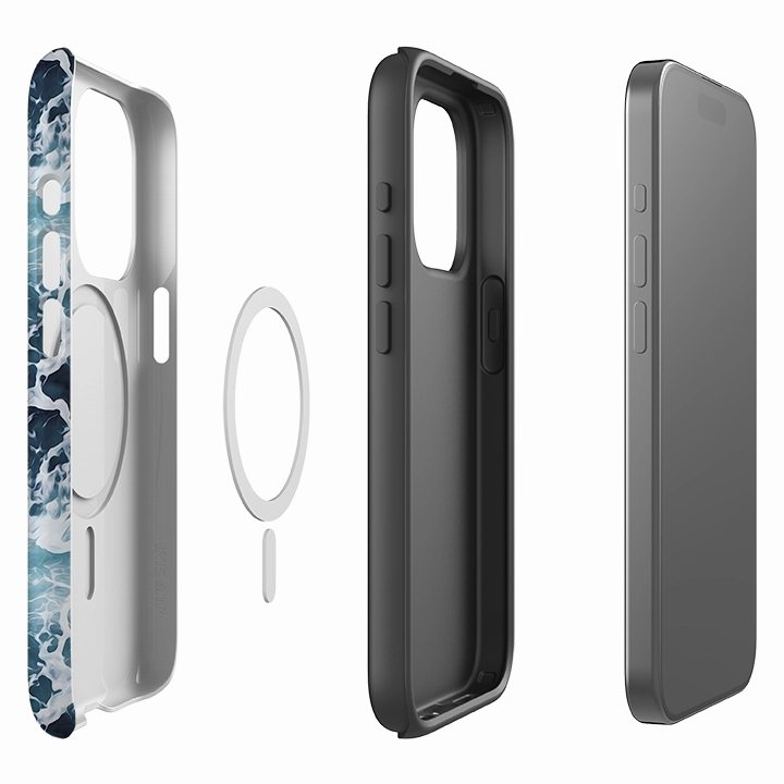 iPhone MagSafe Tough Case -  Aqua Light Build Gift Choice