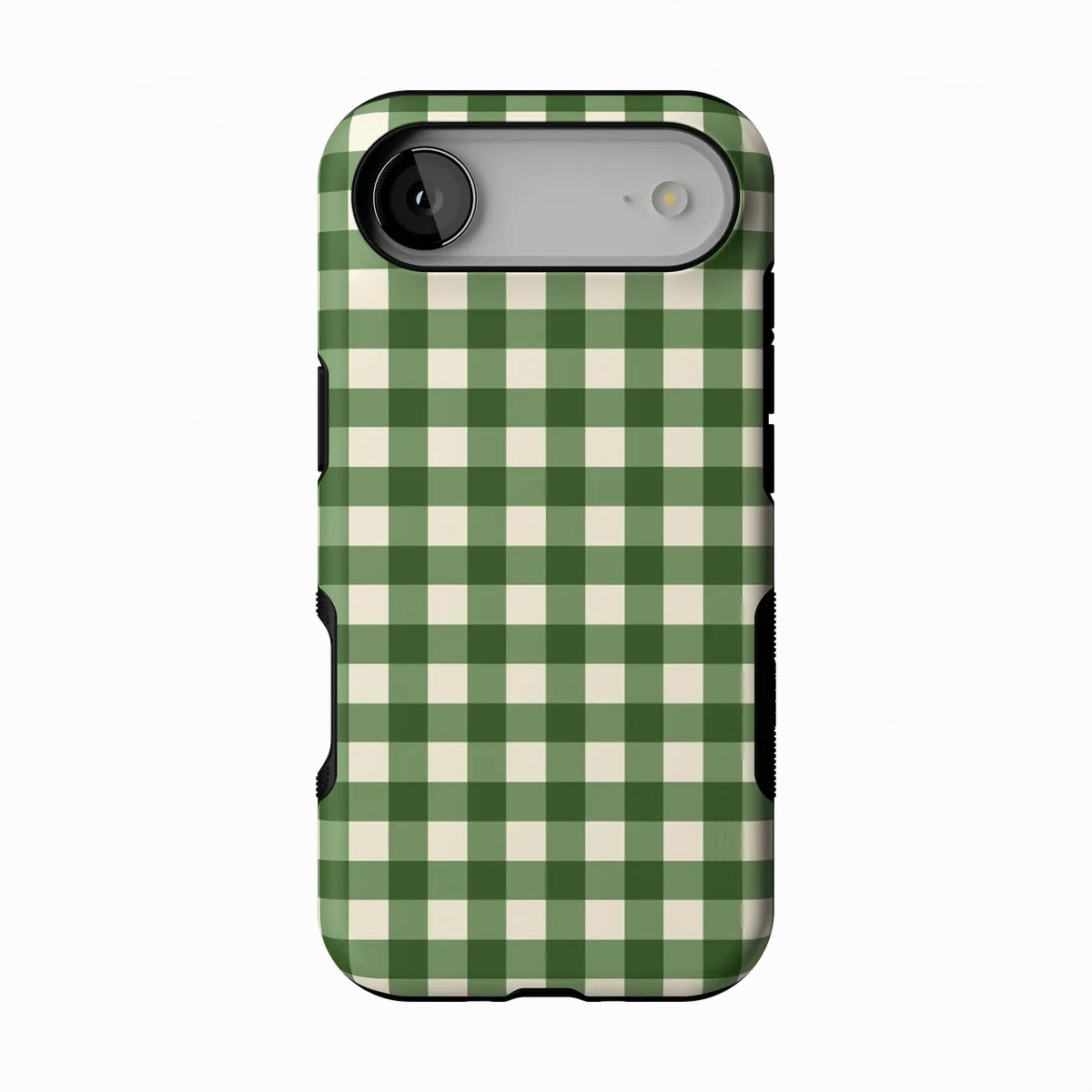 Checked Twice | Green Plaid Case Transparent Look Colorful Finish