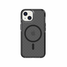 Hybrid Look EvoCheck - Apple iPhone 14 Case MagSafe Compatible - Smokey/Black