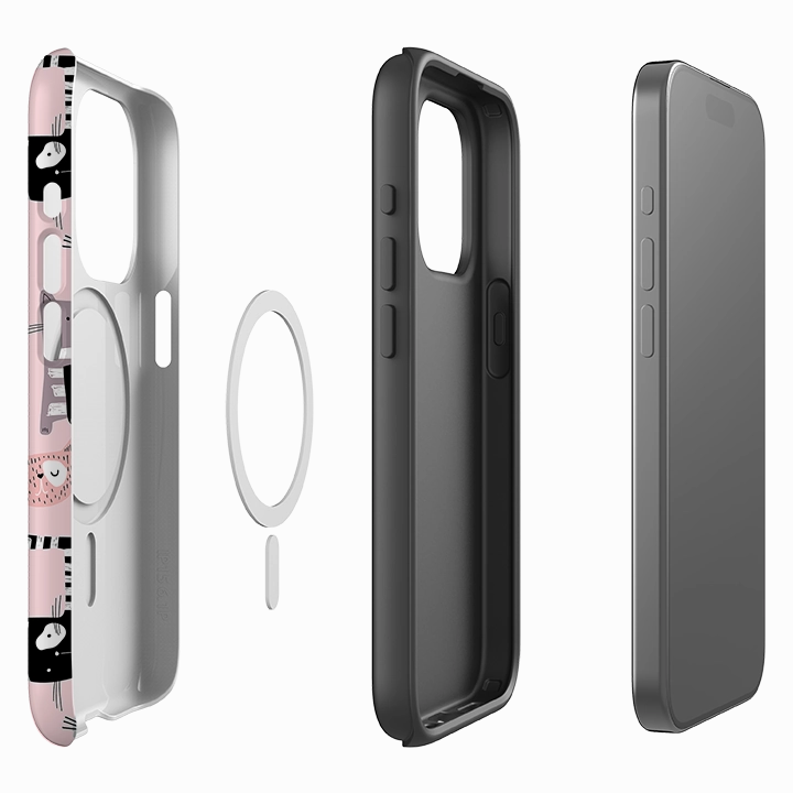 iPhone MagSafe Tough Case -  Cat-Titude Rugged Edge Texture