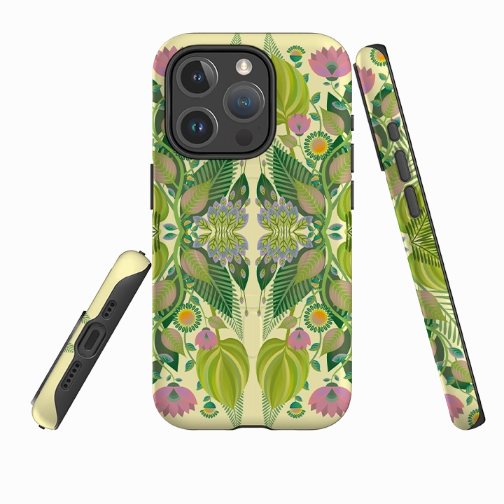 Comfort Shield Texture Elegant Texture iPhone MagSafe Tough Case -  Foliage By Patternista
