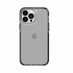 EvoCheck - Apple iPhone 13 Pro Max Case - Smokey Black Transparent Shell anti dust