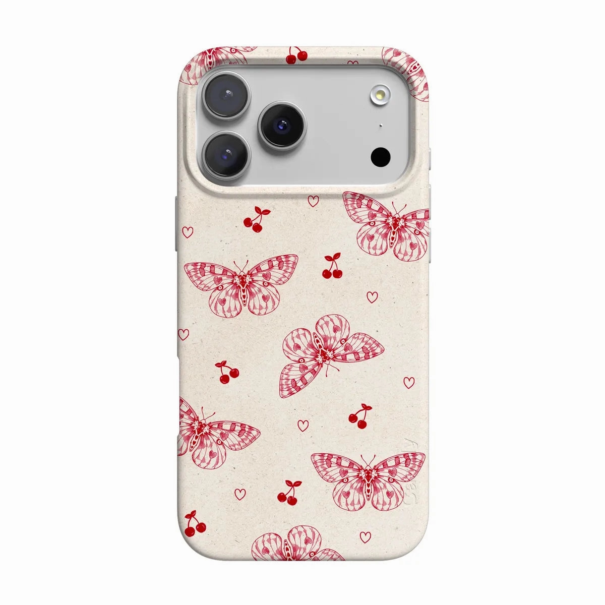 Heart Flutters | Butterfly Case Soft Grip Finish Modern Build Texture