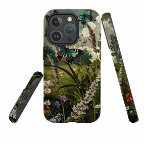 Vivid Design Texture iPhone MagSafe Tough Case - Green Vyne Tall Grass
