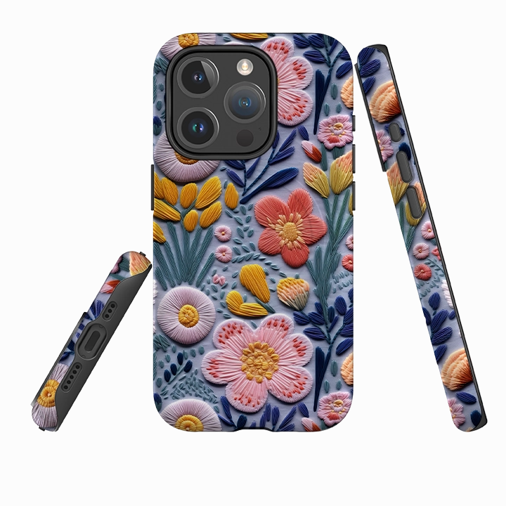 iPhone MagSafe Tough Case - Spring Petals Flexible Texture Universal Fit
