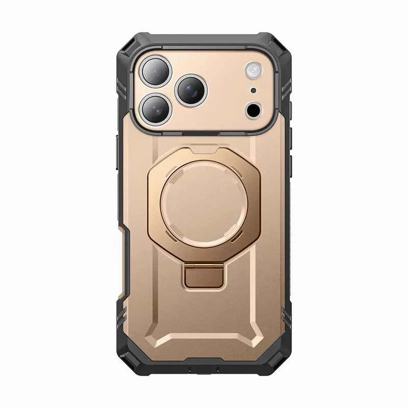 UB GRIP PRO Series iPhone 17 Pro MagSafe Phone Case with HD Tempered Glass - Desert Matte Edge