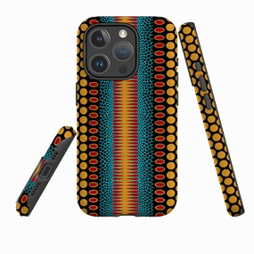 Strong Surface Glossy Pattern iPhone MagSafe Tough Case -  Tropical Spot Vertical By Cressida Bell