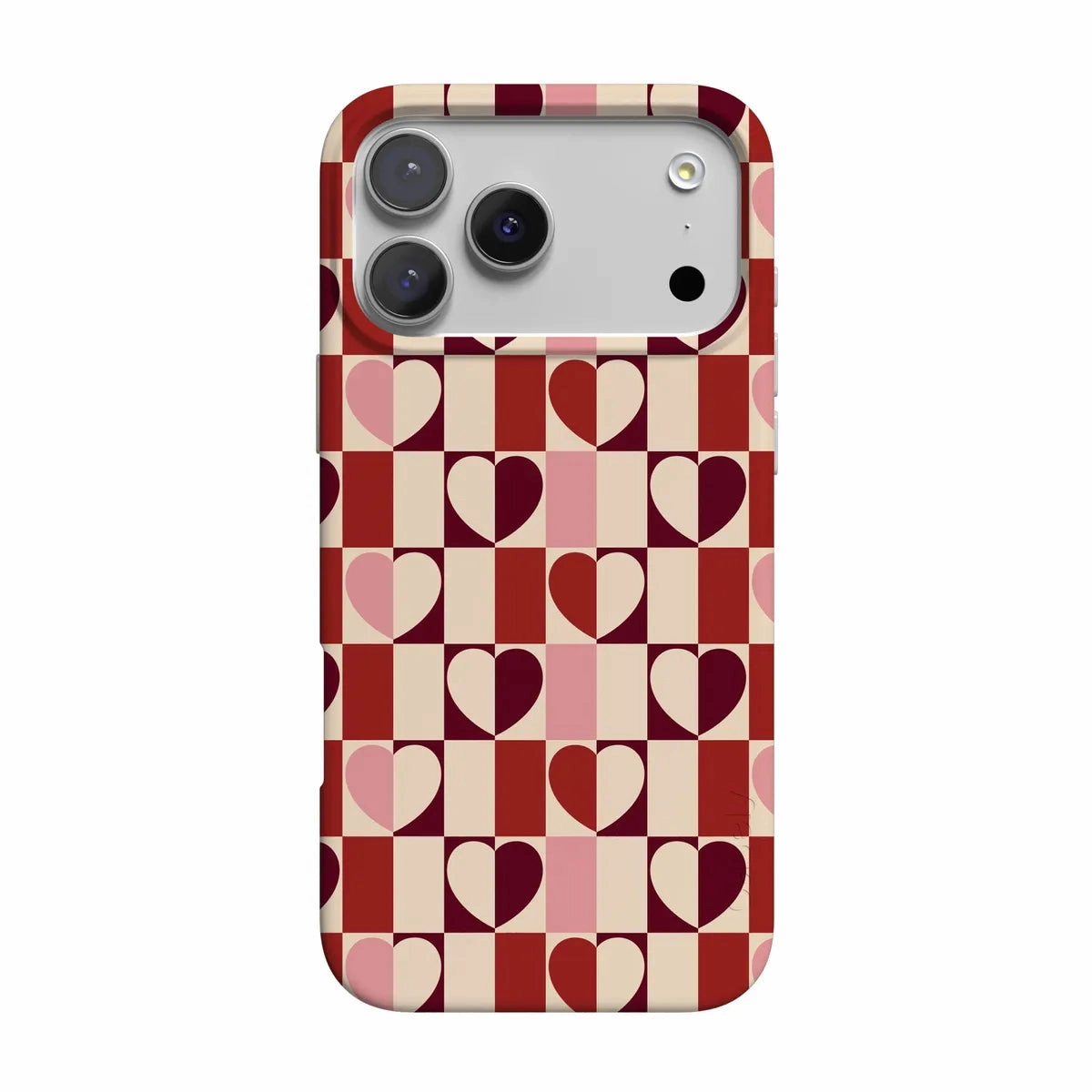 Protective Form Fit Love's a Game | Retro Hearts Case