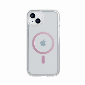 FlexQuartz - Apple iPhone 15 Plus Case MagSafe Compatible - Pink Button Cover
