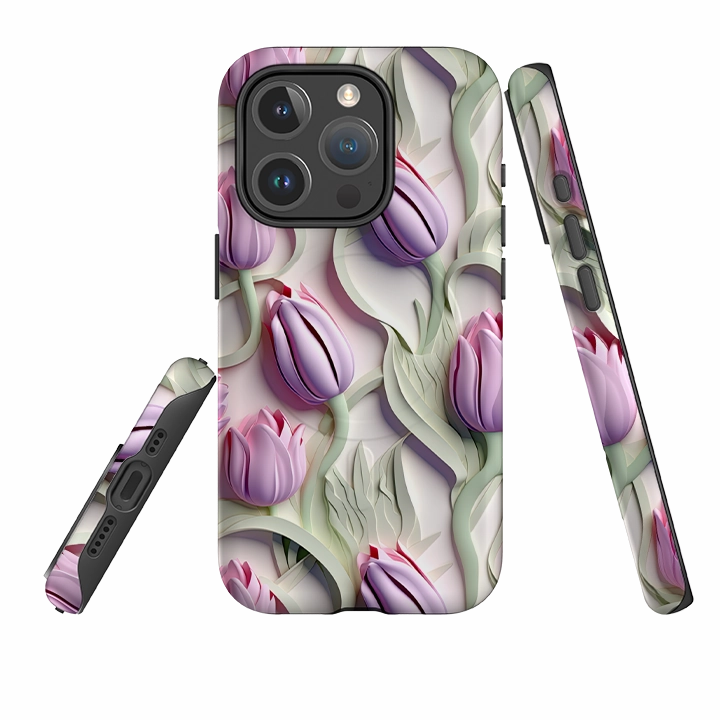 iPhone MagSafe Tough Case - Giethoorn Tulips Modern Look