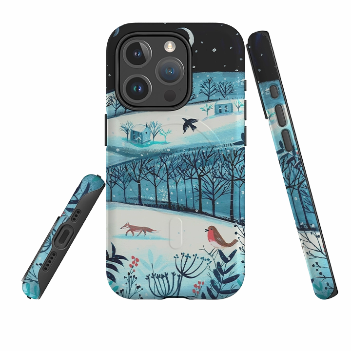 Modern Pattern iPhone MagSafe Tough Case - Winterscape 2 By Mary Stubberfield