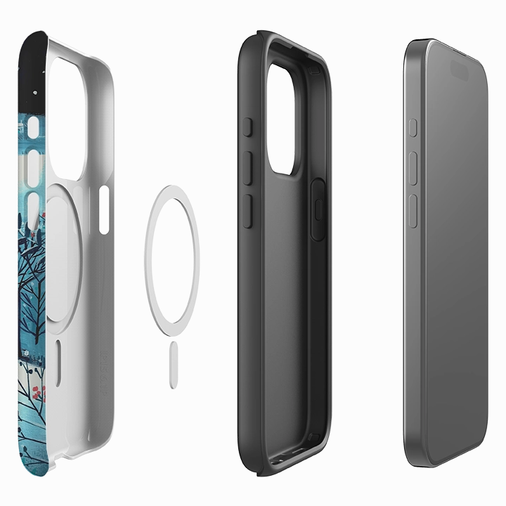 iPhone MagSafe Tough Case - Winterscape 2 By Mary Stubberfield Protective Form Texture Unisex Design