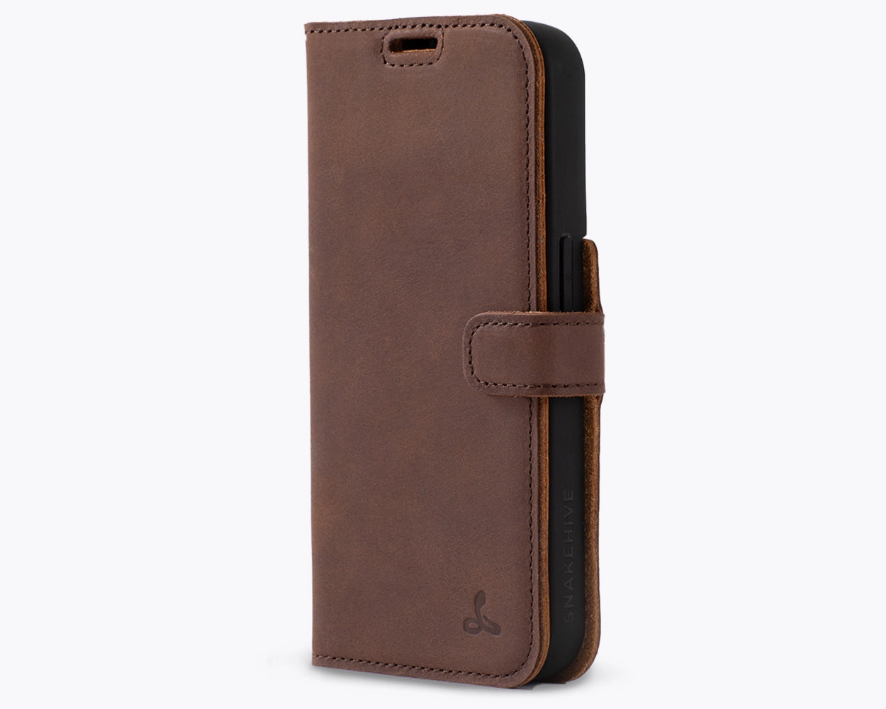 Everyday Carry Apple iPhone 15 Pro - Vintage Leather Wallet Phone Case
