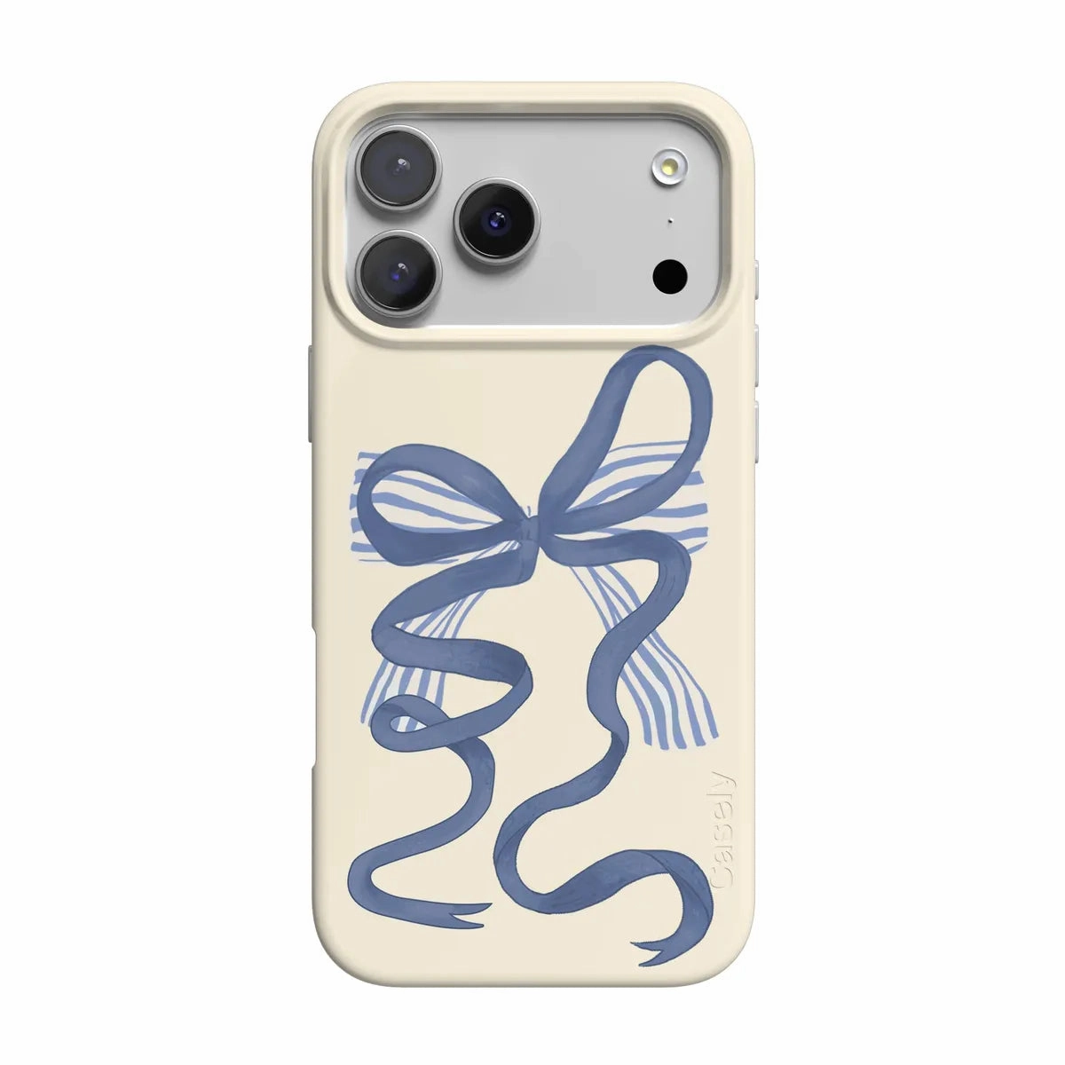 Heartstrings | Blue Bow Case Flexible Grip Texture Durable Edge Layer