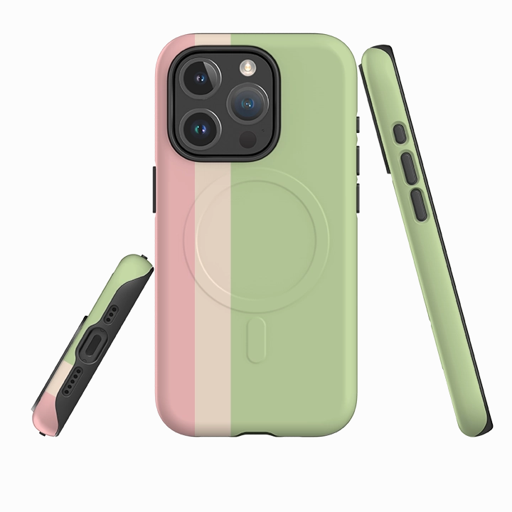 iPhone MagSafe Tough Case - Antalya Chroma Stripe Lightweight Grip