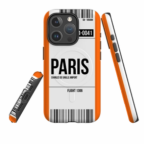 Colorful option Subtle Touch iPhone MagSafe Tough Case -  Paris Orange