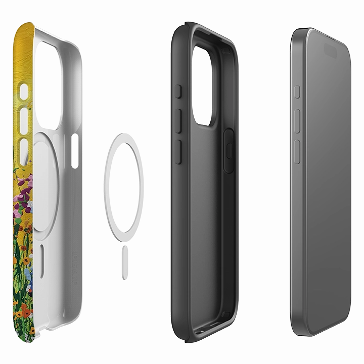 Minimal Texture anti dust iPhone MagSafe Tough Case - Summer Paradise By Linda Calvert Jacobson