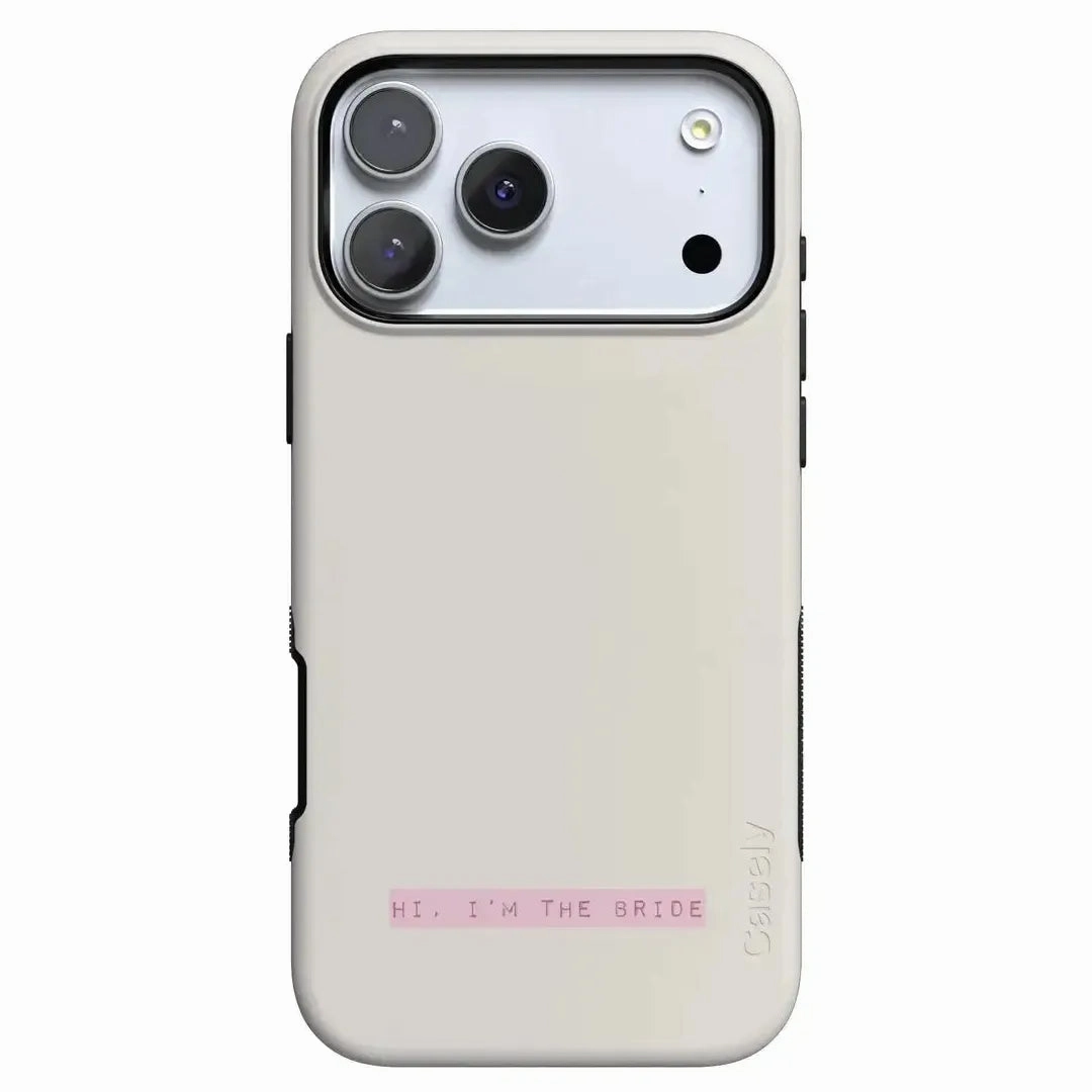 Elegant Style Clear Protection Hi, I'm the Bride | Bachelorette Case