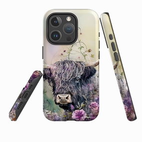 Classic Look Smooth Edges iPhone MagSafe Tough Case - Highland Cow II