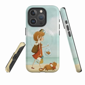 iPhone MagSafe Tough Case - On Vacation By Maja Lindberg Polished Surface